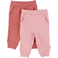 Minymo Sweatpants - 2-pack - Kanjon Rose - - 50 - Sweatpants
