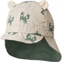 Liewood Legionärshatt - Gorm - Vändbar - Krabba Sandy/Pepparmynt - - 6-9 mån - Solhatt