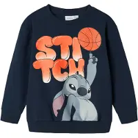Name it Sweatshirt - Stitch - NmmAnt - Marinblå Kavaj - - 3 år (98) - Sweatshirt