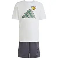 Adidas Shortsset - Vit m. Minecraft - - 5 år (110) - Shorts