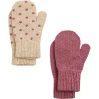 CeLaVi Vantar - Ull/Nylon - 2-pack - Nostalgi Rose - - 3-6 år - Vantar