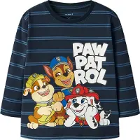 Name it T-shirt 'NMMJOSHUE PAW' marinblå / gul / röd / vit