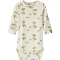 Lil´ Atelier Lil' Atelier Body l/ä - NbmLayo - Slim - Coconut Mjölk/Rhino - - 68 - Body L/Ä
