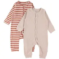 Minymo Onesie - 2-pack - Kanjon Rose - - 50 - Onesie