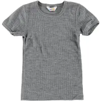 Joha T-shirt - Ull - Gråmelerad - - 110 - T-shirt