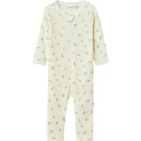 Name it Ullpyjamasdräkt - Noos - NbfWang - Snow White/Small blom - - 56 - Pyjamasdräkt