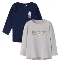 Name it T-shirt 'NMFVIOLET' marinblå / mint / syrén / gammalrosa