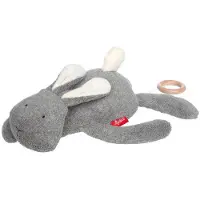 Sigikid Gosedjur m. Musik - Rabbit - 40 cm - Grey - - One Size - Gosedjur