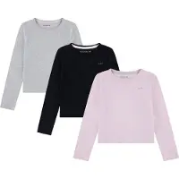 Abercrombie & Fitch T-shirt gråmelerad / rosa / svart