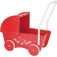 Krea Dockvagn - Trä - Röd - - One Size - Dockvagn