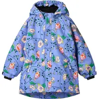 Smafolk Vinterjacka - Purple Njutning m. Fåglar/Blommor - - 4-5 år (104-110) - Vinterjacka