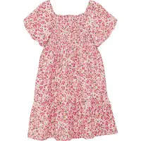 Creamie Klänning - Struktur - Smörkräm m. Blommor - - 6 år (116) - Klänning