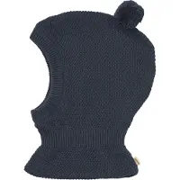 Wheat Balaklava - Stickad - Pomi - Ink Melange - - 52-53 cm - Balaklava - Dubbel