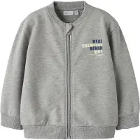 Name it Cardigan - Svett - NmmDalm - Grey Melange - - 3 år (98) - Cardigan