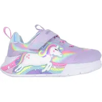 SKECHERS Skor m. Ljus - Unicorn Chaser - Lavender/Multi - - 21 - Blinkande skor