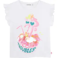 Billieblush T-shirt - Vit m. Tryck - - 5 år (110) - T-shirt
