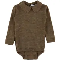 Joha Body l/ä - Ull/Silke - Brun Mererad - - 90 - Body L/Ä