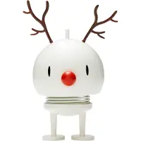 Hoptimist Medium+ Bumble Renar - 10 cm - Vit - - One Size - Prydnadsfigur