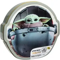 PRIME 3D The Mandalorian Stjärnornas Krig Lenticulärt Pussel I 3d Och Grogu-låda