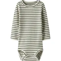 Name it Body l/ä - Noos - Rib - NbnBani - Dusty Olive - - 50 - Body L/Ä