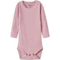 Name it Body l/ä - Noos - Rib - NbfKab - Doftande Lilac - - 68 - Body L/Ä
