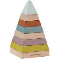 Kids Concept Stapeltorn - Plocktorn Pyramid - Neo - Multi - - One Size - Stapelleksaker