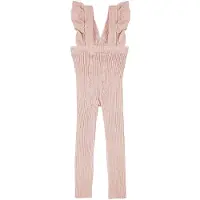 Condor Leggings m. Hängslen - Rib - Rosa - - 1-2 år (80-92) - Leggings
