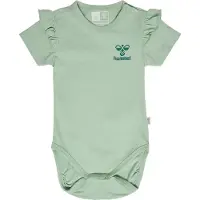 Hummel Body k/ä - hmlTalya Ruffle - Silt Green - - 1 år (80) - Body K/Ä