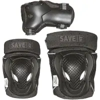 Save My Bones Skyddsset- Svart/Grå - - S - Small - Skyddsutrustning