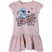 Name it Klänning - NmfJanina - Stitch - Polerad Lilac - - 2 år (92) - Klänning