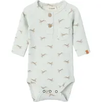Lil´ Atelier Lil' Atelier Body l/ä - Noos - Rib - NbmGavo - Mumlande/Whale - - 1½ år (86) - Body L/Ä