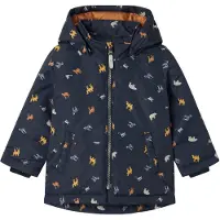Name it Vadderad jacka - Noos - NmmMax - Dark Sapphire/Mini Safa - - 4 år (104) - Dunjacka