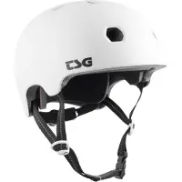 TSG Cykelhjälm - Meta Solid Color - Satin White - - 61-63 cm - Cykelhjälm