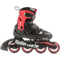Rollerblade Rullskridskor - Microblade - Black/Röd - Inline - - 28/31 - Rullskridskor
