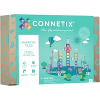Connetix Magnetset - 106 Delar - Pastel Ball Run - - One Size - Magnetiska leksaker