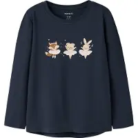 Name it T-shirt 'NMFVIX' nattblå / brun / syrén