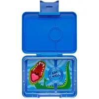 Yumbox Matlåda m. 3 fack - Bento Snack - 480 ml - Surf Blue - Du - - One Size - Matlåda