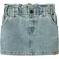 Name it Lil' Atelier Kjol - NmfDarlee - Medium+ Blue Denim - - 2 år (92) - Kjol