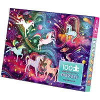Crocodile Creek Pussel - 100 Delar - Unicorn Galaxy - - One Size - Pussel