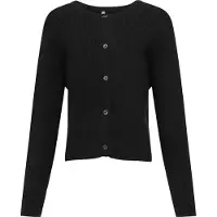 ONLY Cardigan - Rib - Nej - KogNatascha - Svart - - 9-10 år (134-140) - Cardigan