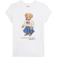 Ralph Lauren T-shirt - Vit m. Gosedjur - - 8-10 år (128-140) - T-shirt