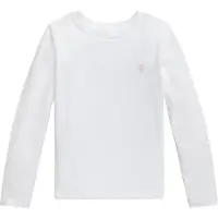 Ralph Lauren Tröja - Vit m. Rosa - - 6 år (116) - Tröja