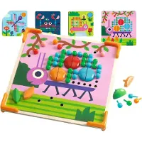 Djeco Mosaikspel - Smådjur - - One Size - Spel