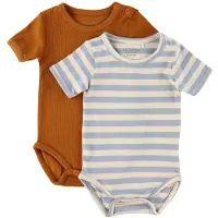 Minymo Body k/ä - 2-pack - Ashley Blue - - 56 - Body K/Ä