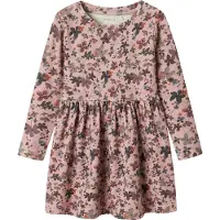 Name it Klänning - NmfNaline - Polerad Lilac m. Blommor - - 2 år (92) - Klänning