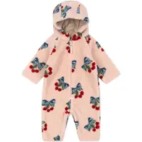 Konges Sløjd Fleeceoverall - Teddy - Amarena Rose - - 68 - Fleeceoverall