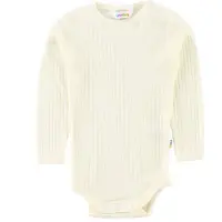 Joha Body - Ull - l/ä - Benvit - - 80 - Body L/Ä