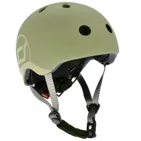 Scoot & Ride Cykelhjälm - Olive - - 45-51 cm - Cykelhjälm