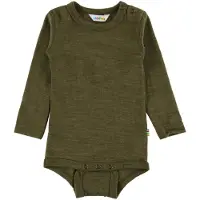 Joha Body l/ä - Ull - Mossa Grön - - 70 - Body L/Ä