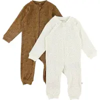 Pippi Baby Pippi Babyjumpsuits - Pyjamasdräkter - 2-pack - Glitter - - 4 år (104) - Onesie